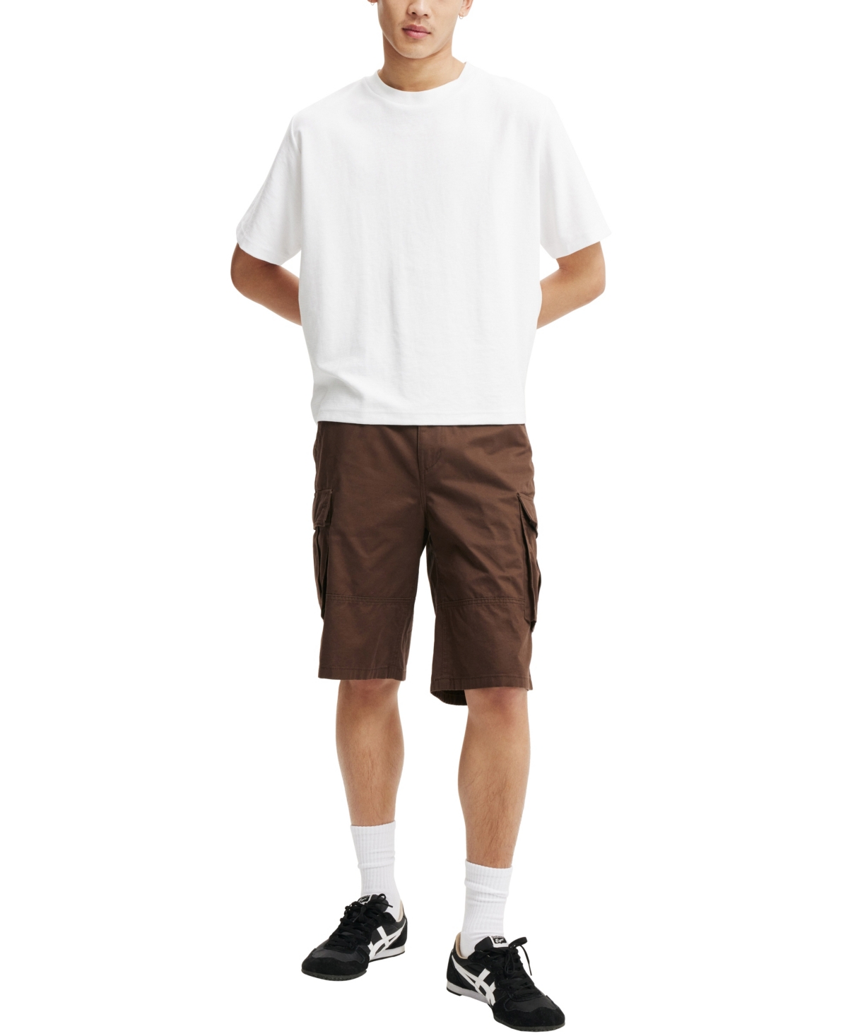 COTTON ON MEN'S BAGGY CARGO SHORTS 
