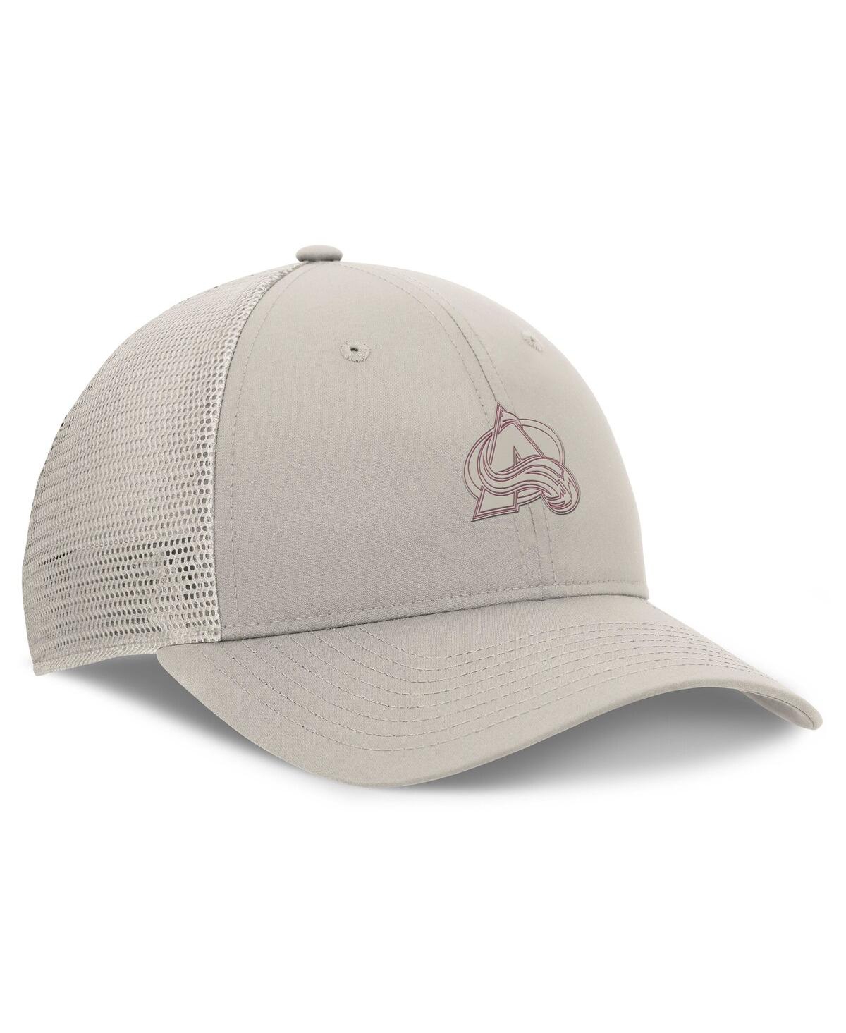 Fanatics Women's Tan Colorado Avalanche Authentic Pro Road Trucker Adjustable Hat In Tan