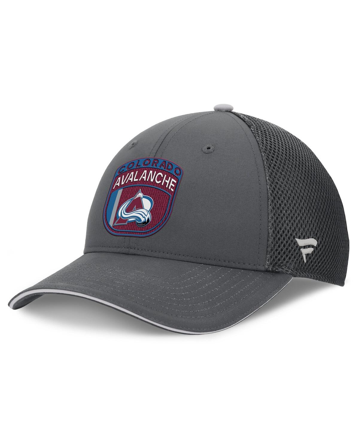 Fanatics Men's Gray Colorado Avalanche Authentic Pro Home Ice Trucker Adjustable Hat In Gray