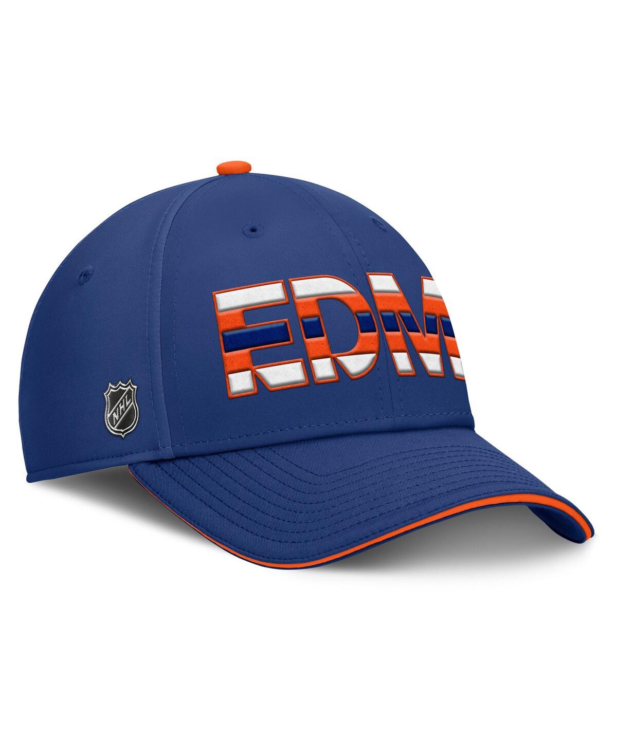 Fanatics Men's Royal Edmonton Oilers Rink Team Code Flex Hat In Royal