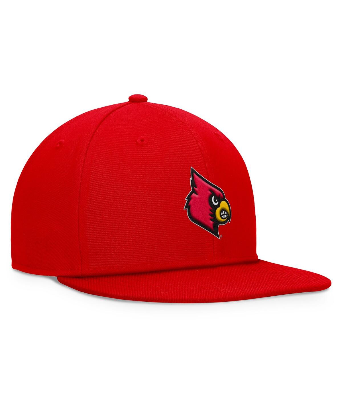 Top Of The World Men's Red Louisville Cardinals Fundamental Snapback Hat In Red