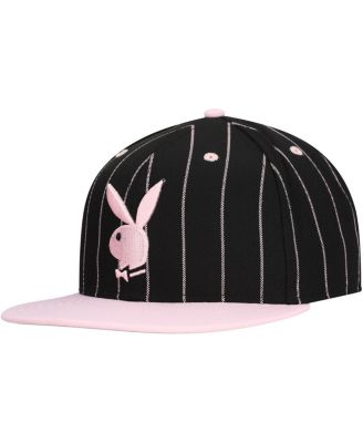 Men's Black Playboy Logo Adjustable Hat