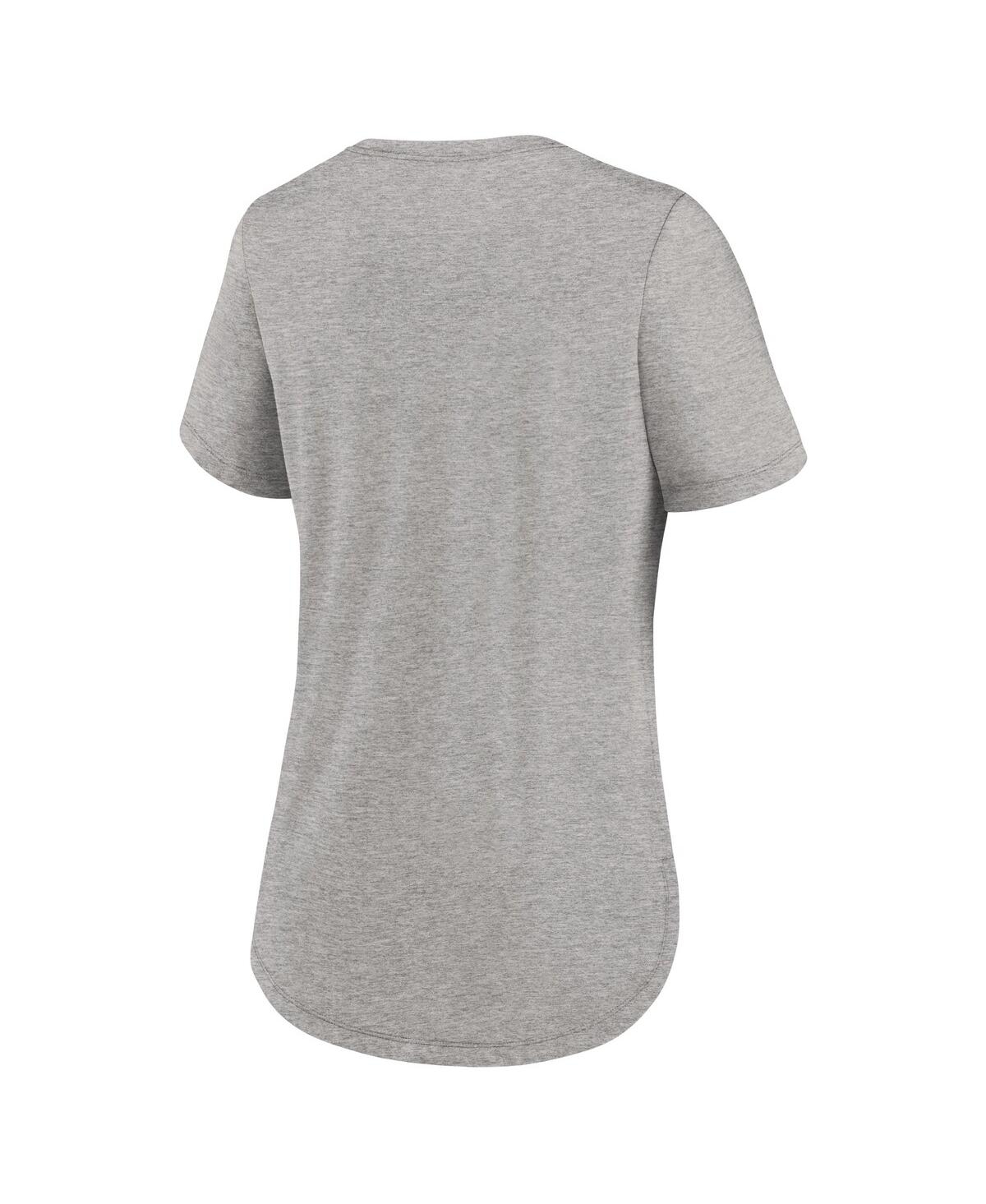 Nike Heather Gray Lsu Tigers Legacy Tri-blend T-shirt In Heather Gray