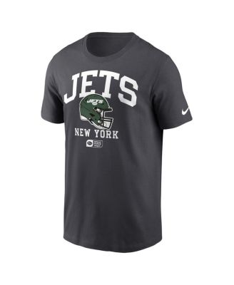 Men's Anthracite New York Jets Helmet Essential T-Shirt