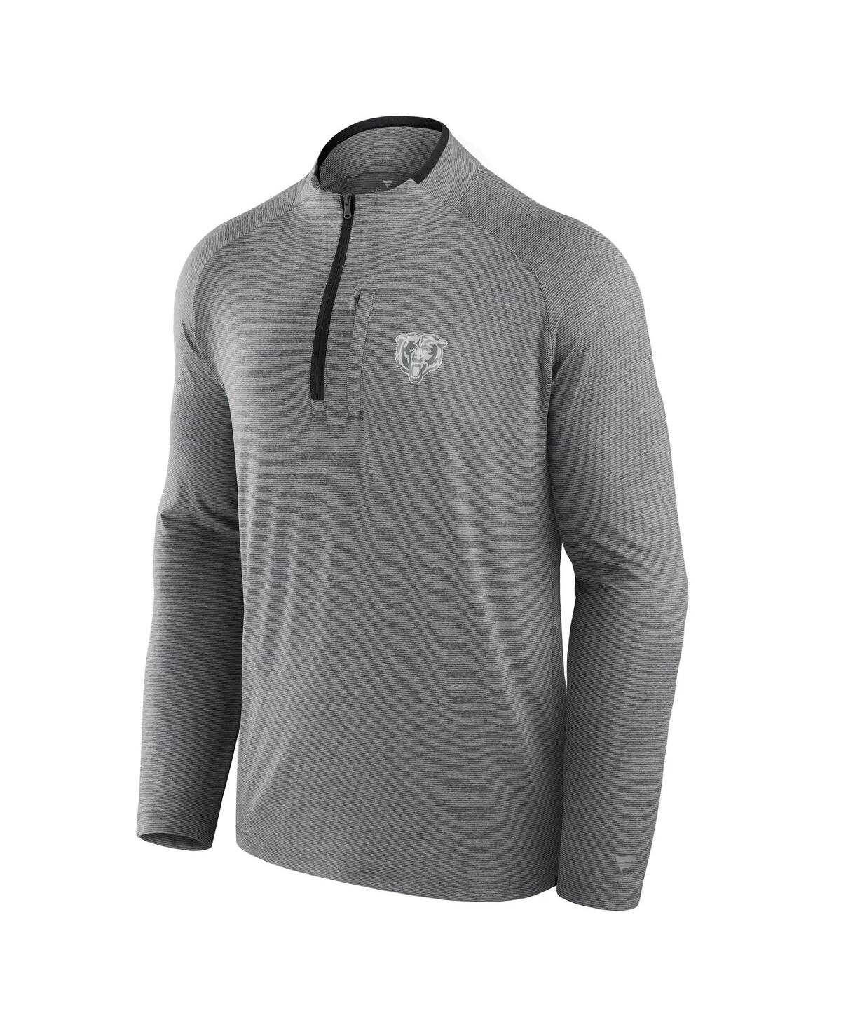 Fanatics Men's And Women's Charcoal Pittsburgh Steelers Front Office Performance Primary Quarter-zip Jacket In Charcoal