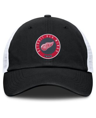Men's Black/Gray Detroit Red Wings Averie Trucker Adjustable Hat