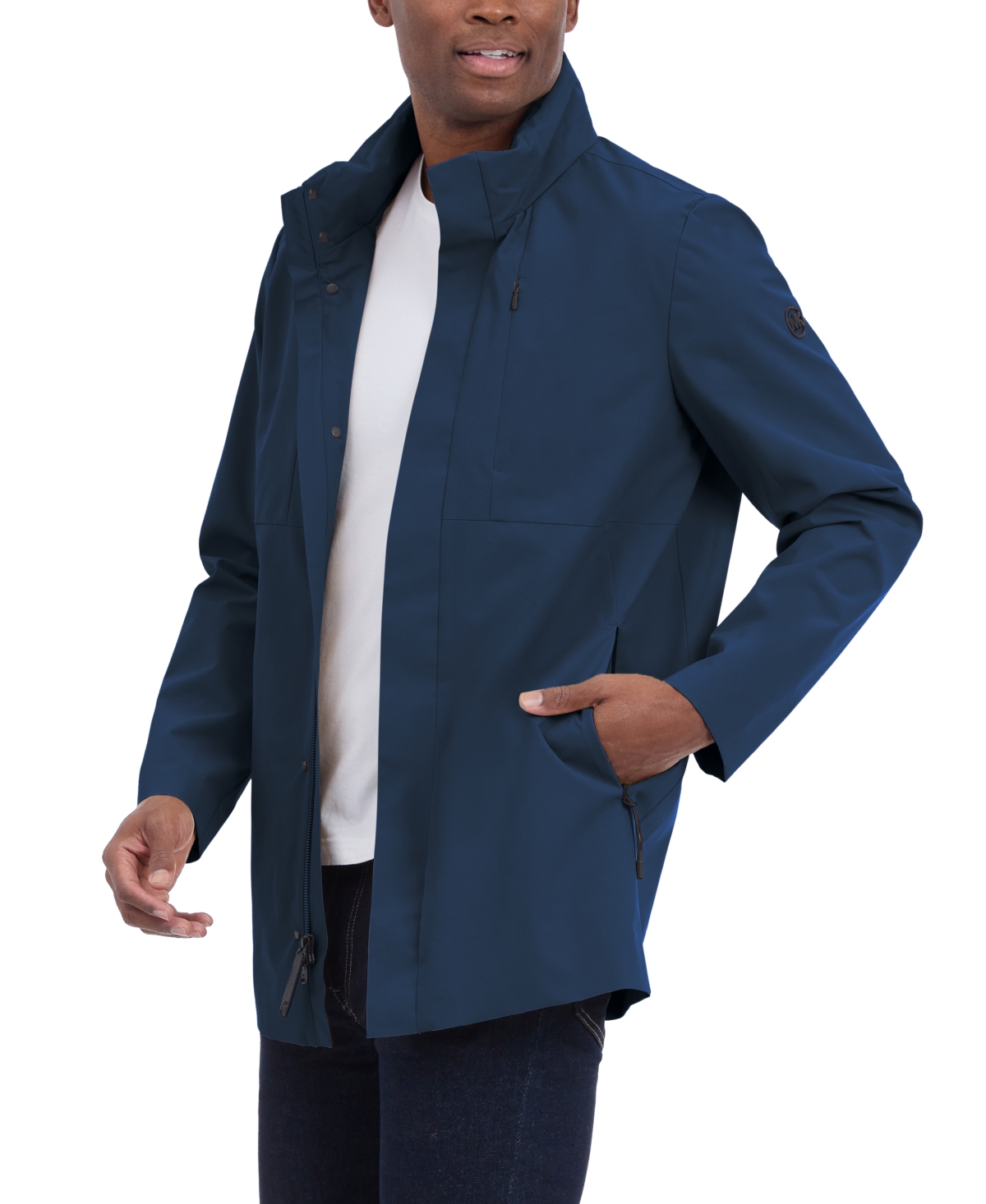Michael Kors Men's Modern Rain Coat In Blue