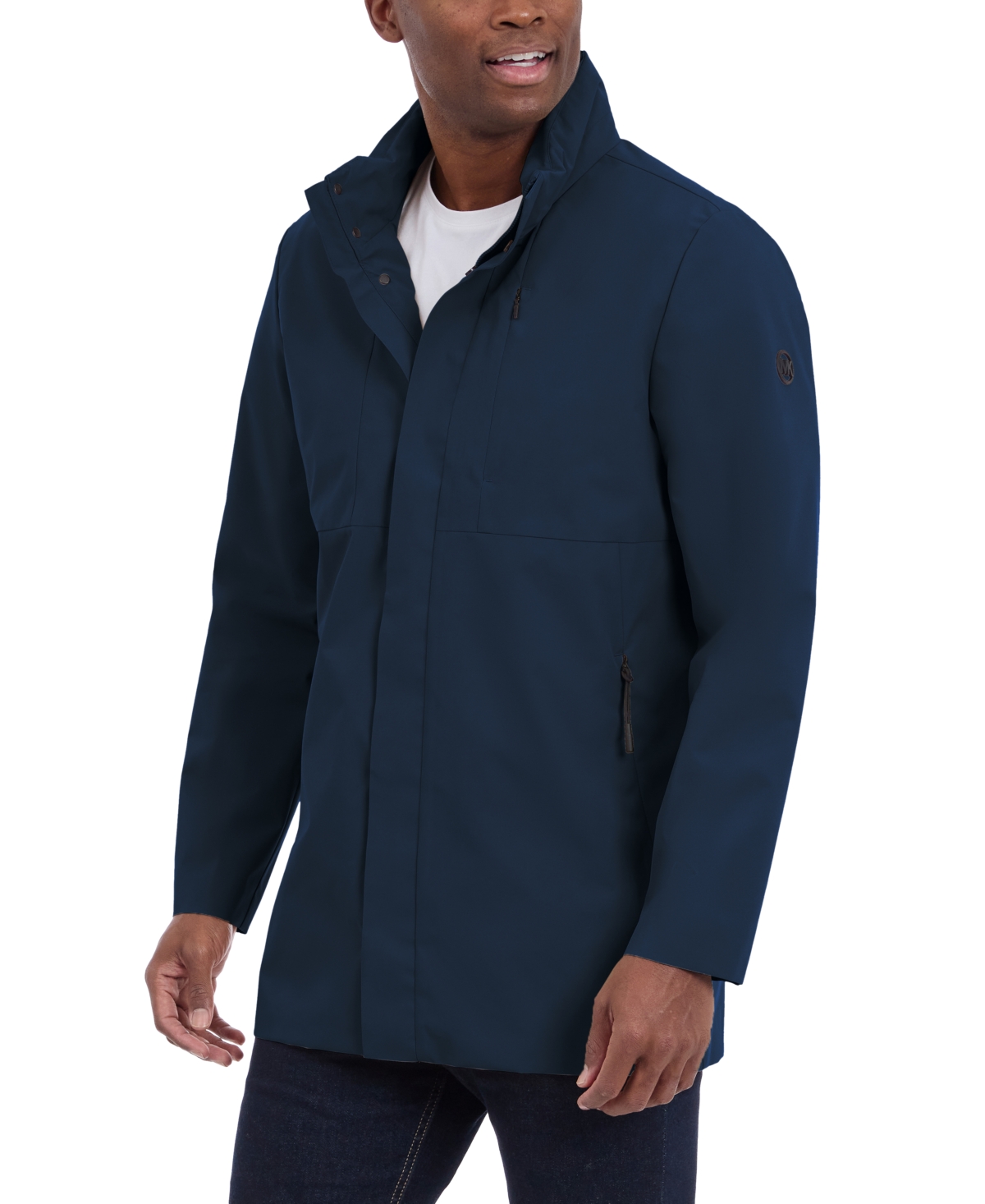Michael Kors Men's Modern Rain Coat In Blue