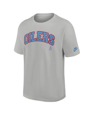 Men's Gray Houston Oilers Gridiron Classics Rewind Max90 Statement T-Shirt