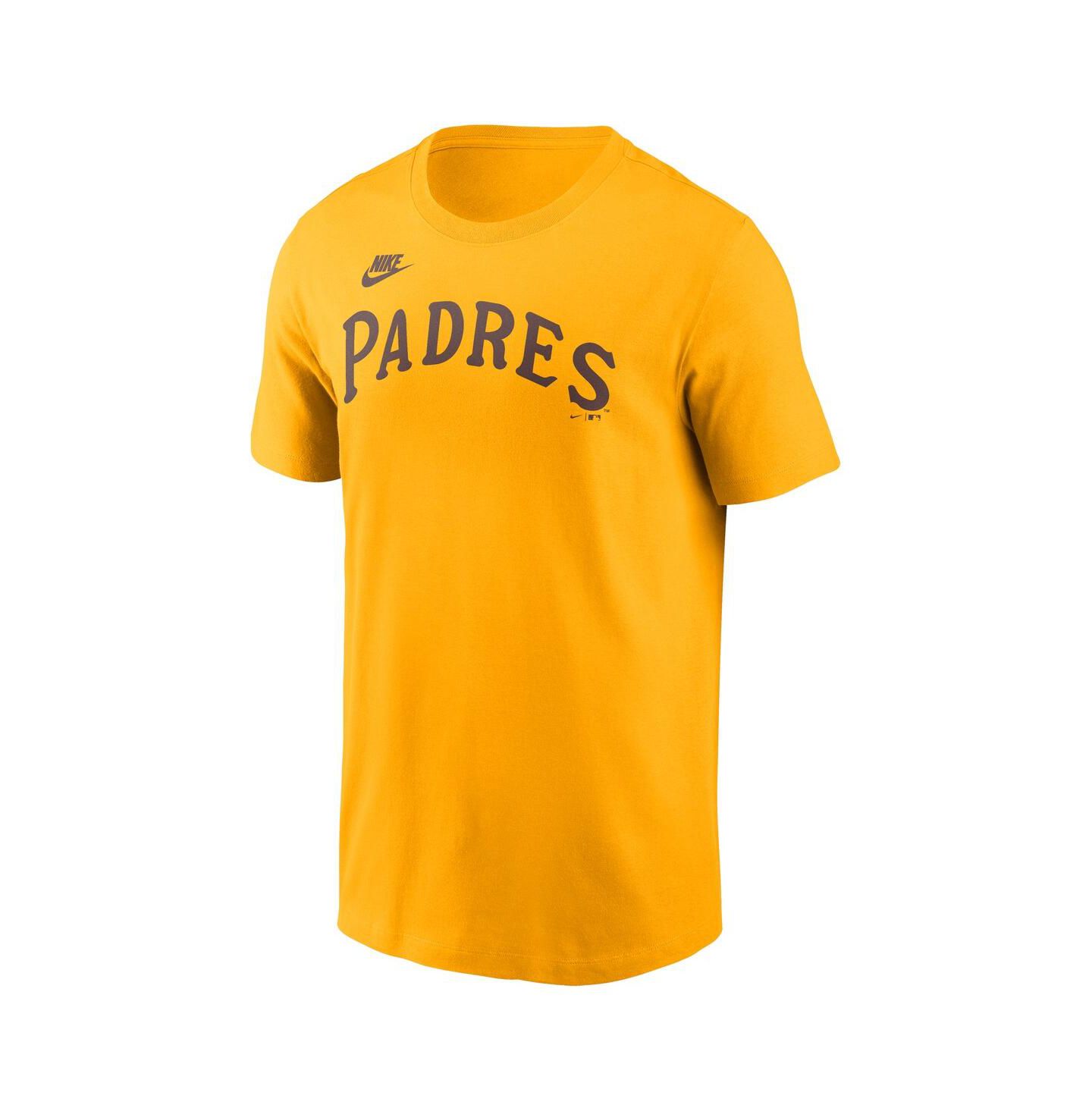 Мужская футболка Nike Gold San Diego Padres Cooperstown Wordmark — фото 3