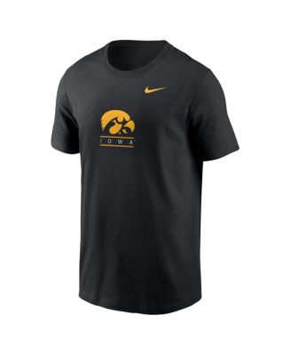 Men's Black Iowa Hawkeyes 2-Hit T-Shirt