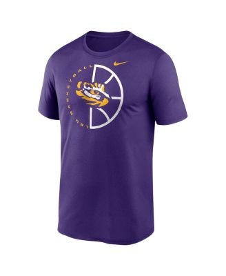Men's Purple LSU Tigers Legend Basketball Icon Performance T-Shirt