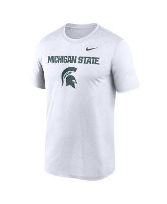 Men's White Michigan State Spartans Lockup Legend Performance T-Shirt