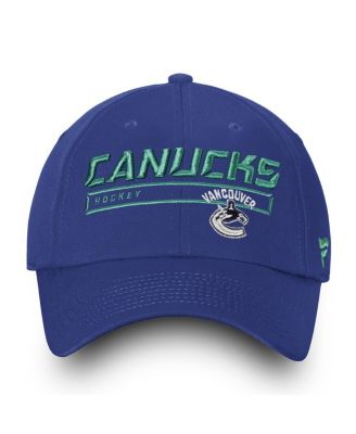 Men's Blue Vancouver Canucks Team Authentic Pro Rinkside Fundamental Adjustable Hat