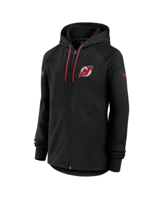Women's Black New Jersey Devils Authentic Pro Rink Fleece Full-Zip Jacket