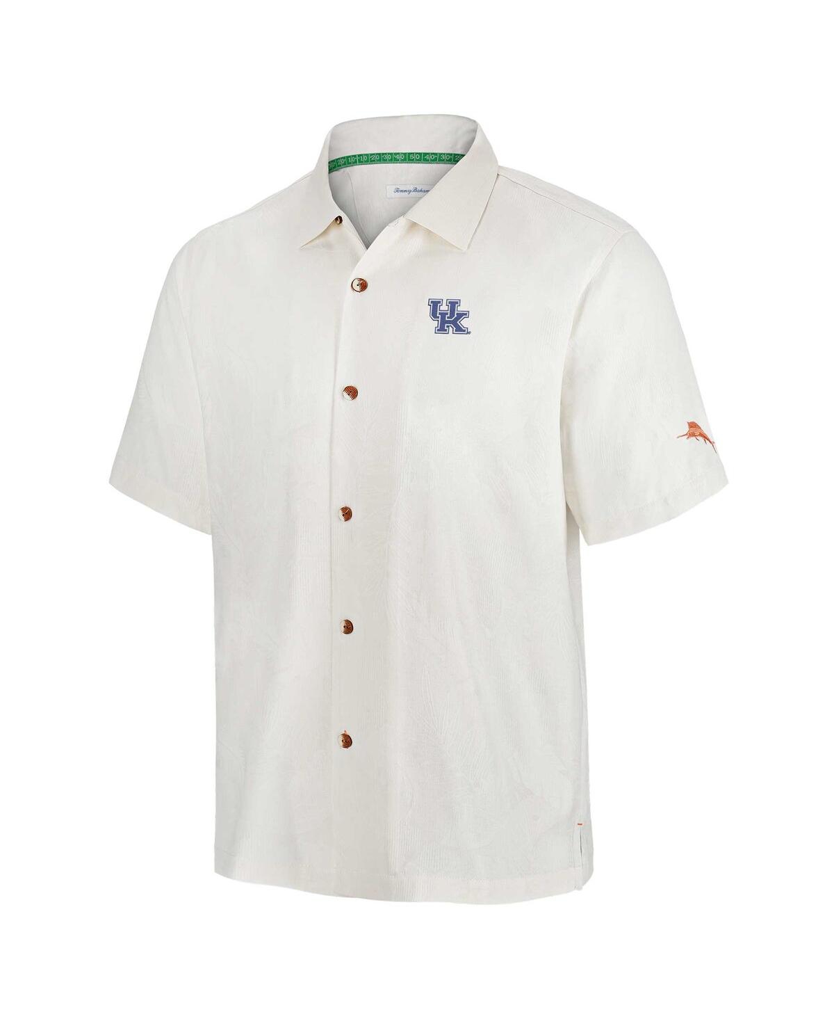 Tommy Bahama White New York Giants Coconut Matchup Camp Throwback Button-up Shirt In White