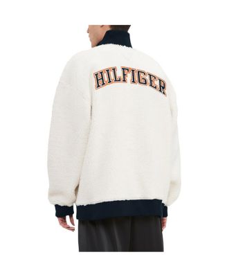 Men's Cream Chicago Bears Jordan Sherpa Quarter-Zip Sweatshirt