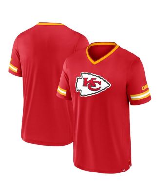 Fanatics - Men's Red Kansas City Chiefs Stripe Stacking T-Shirt