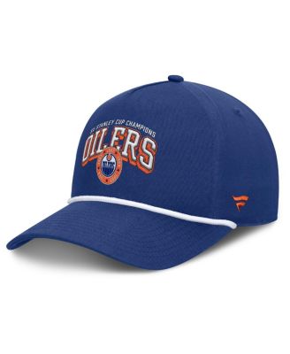 Fanatics - Men's Blue Edmonton Oilers Decades Collection A-Frame Rope Adjustable Hat