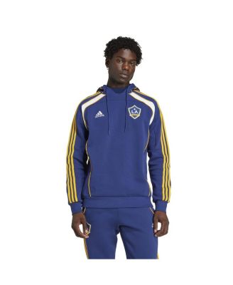 adidas - Men's Navy LA Galaxy 2025 Travel Pullover Hoodie