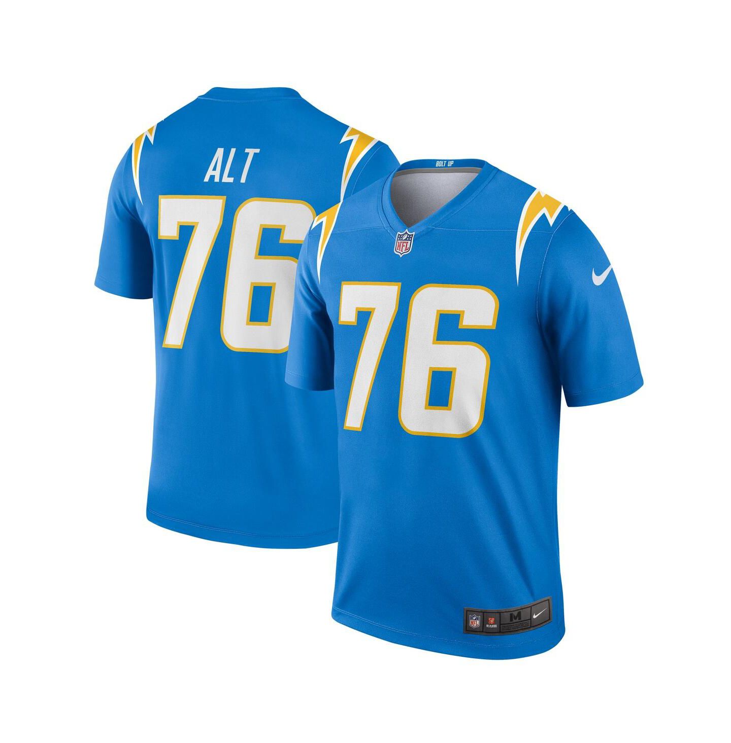 Мужской топ Nike Joe Alt Powder Blue Los Angeles Chargers Team Legend Player Performance Jersey — фото 1