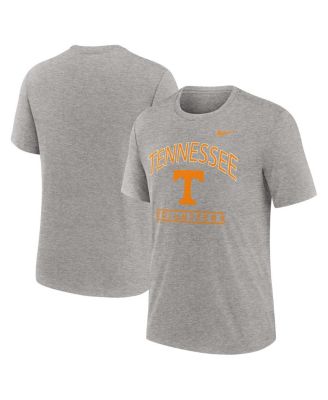 Nike - Men's Heather Gray Tennessee Volunteers Arch Over Logo Tri-Blend T-Shirt