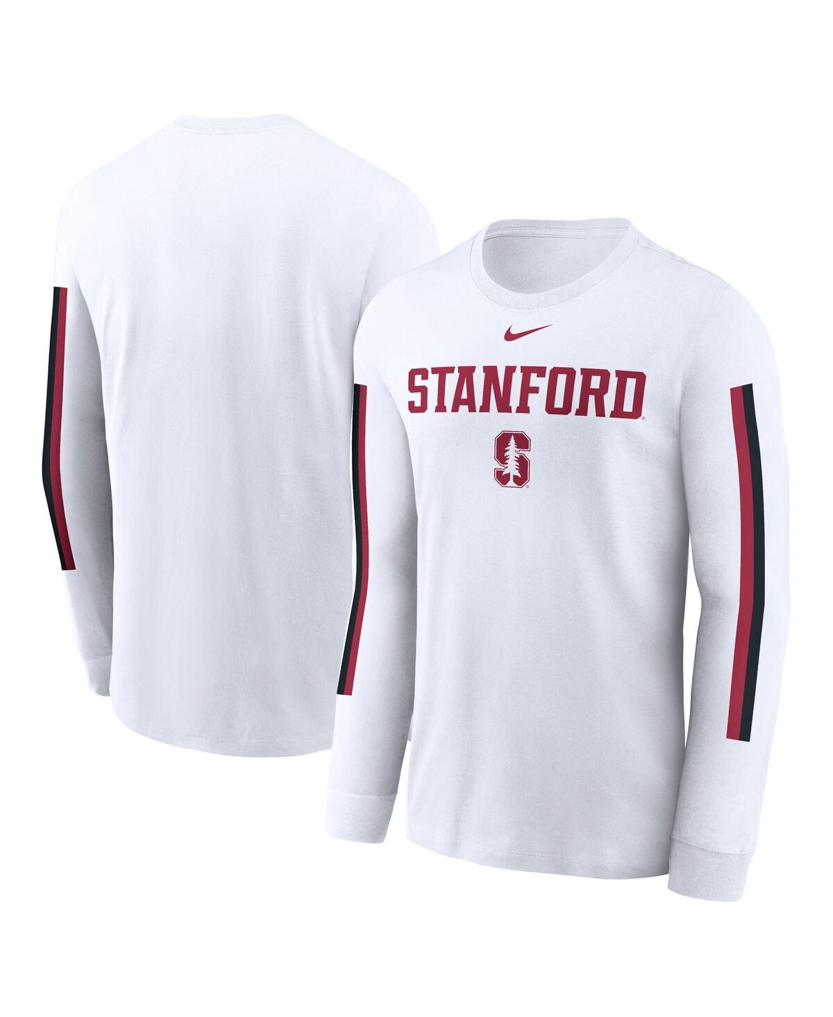 Nike Men's White Stanford Cardinal Local Spirit Slogan Long Sleeve T-shirt In White