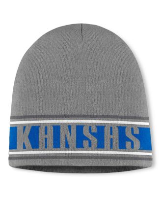 Top of the World - Men's Gray Kansas Jayhawks Jace Knit Beanie