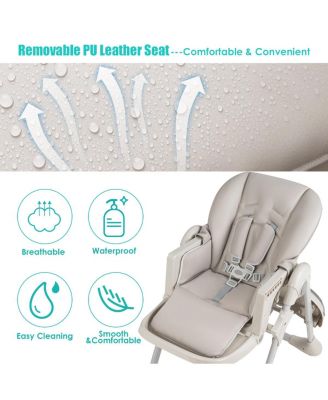 3-In-1 Convertible Baby High Chair for