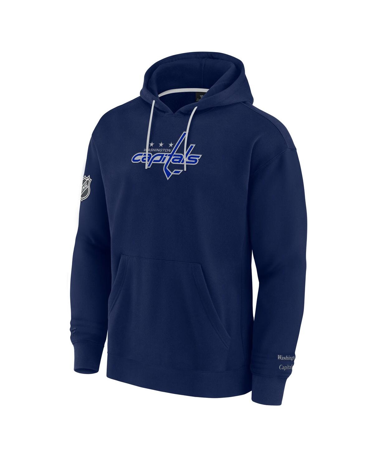 Fanatics Men's Navy Washington Capitals Elements Pace Pullover Hoodie In Navy