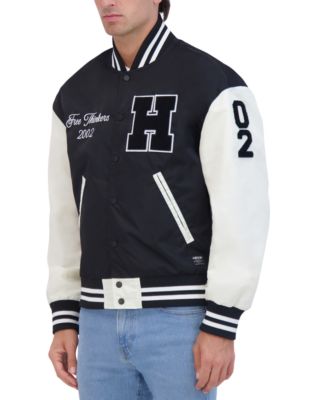 Men's Lightweight Satin Nylon Varsity Jacket