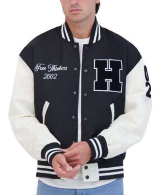 Men's Lightweight Satin Nylon Varsity Jacket