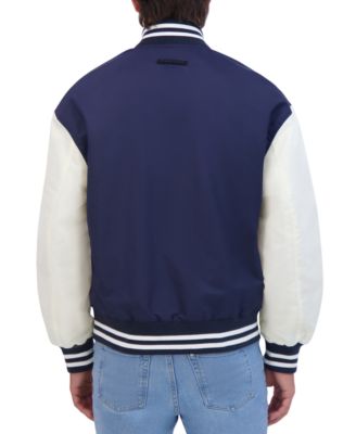 Men's Lightweight Satin Nylon Varsity Jacket