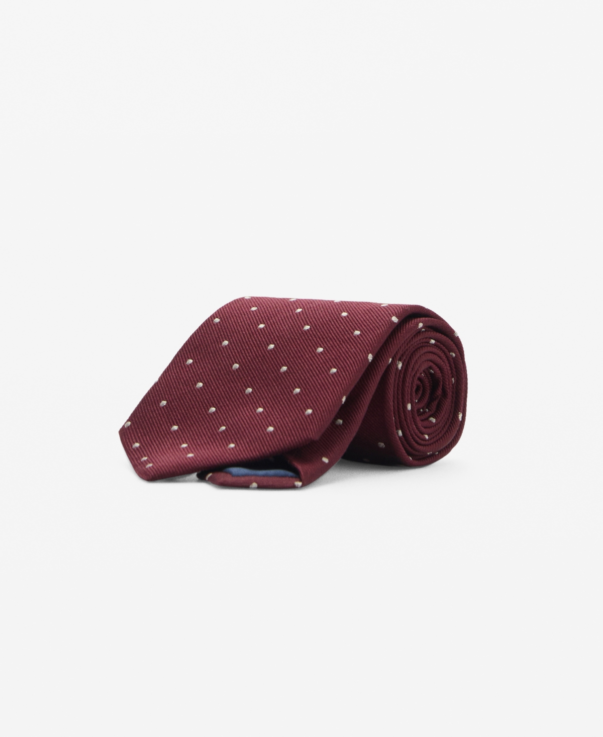 Men's Polka-Dot Silk Tie - Burgundy