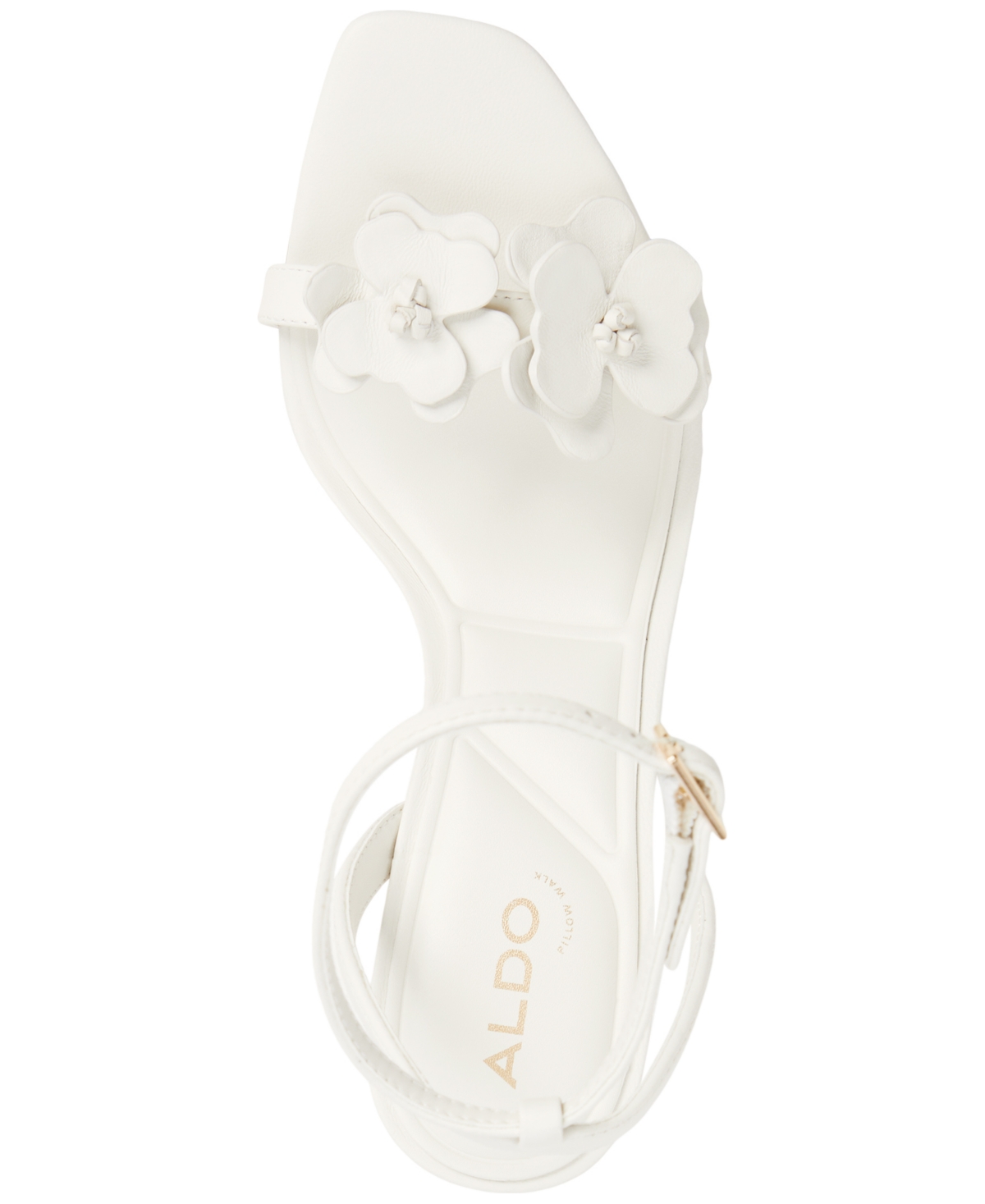 Aldo Daisylily Ankle Strap Sandal In White