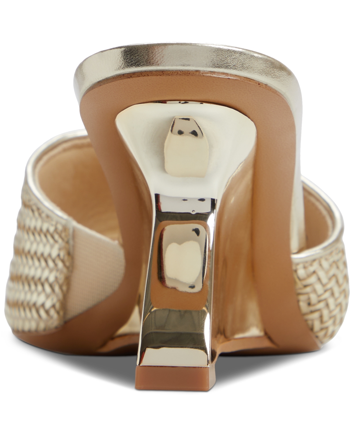 Shop Aldo Women's Fiala Square-toe Sculpted Wedge Sandals In Gold Metallic