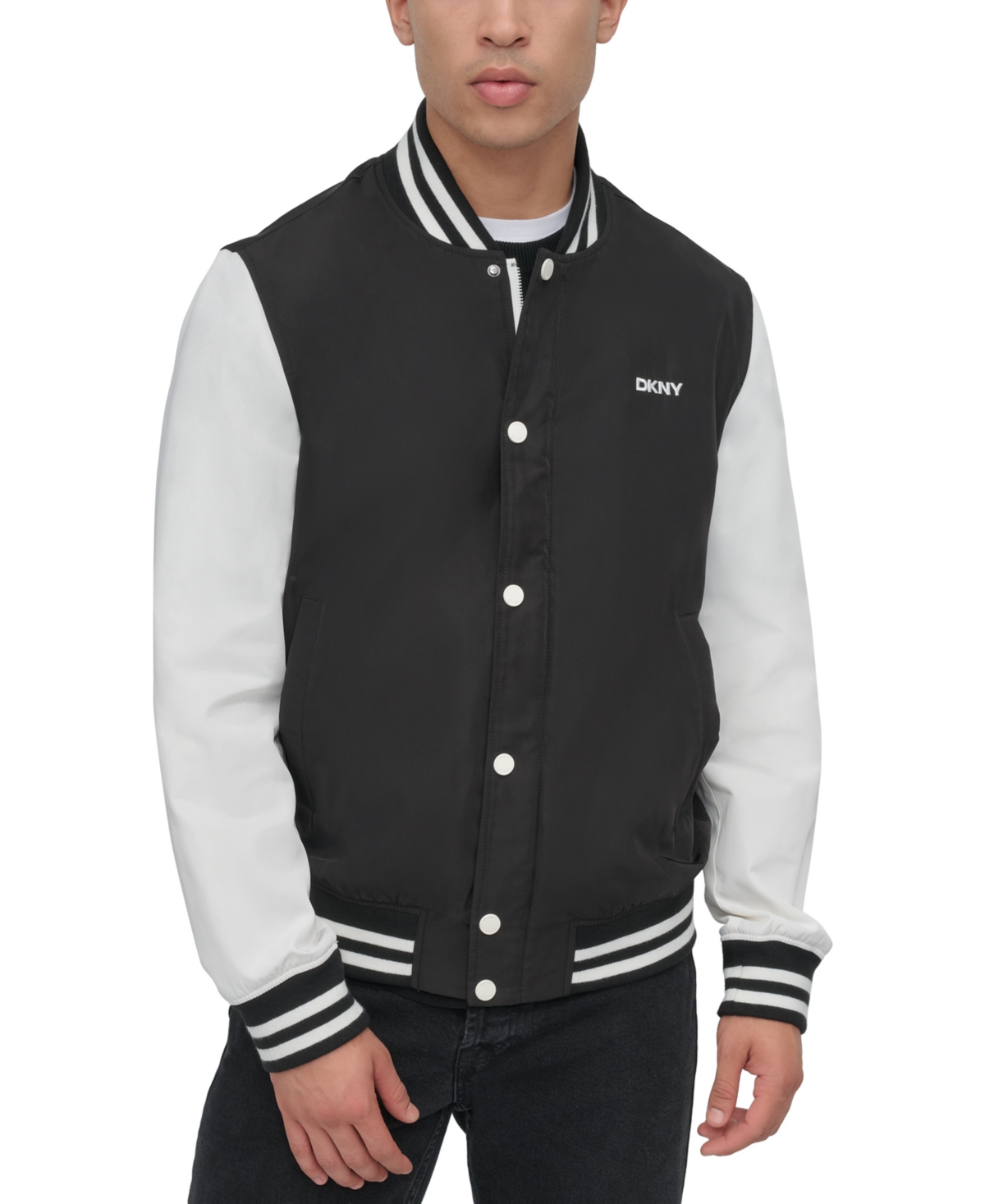 Men's Varsity Jacket - Black