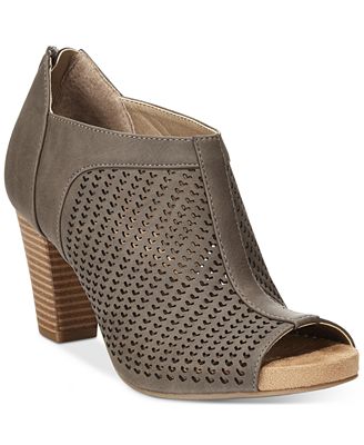 Giani Bernini Alanny Footbed Perforated Booties, Created for Macy's ...