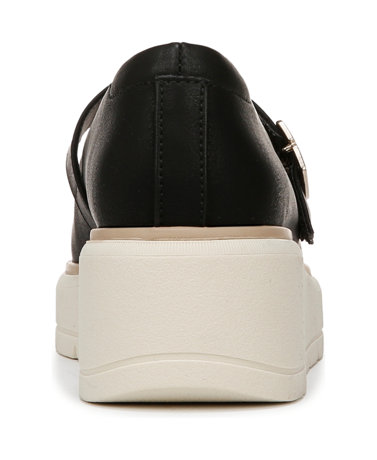Shop Dr. Scholl's Women's Nice Day Max Mary Jane Platform Loafer In Black Tofu Faux Leather
