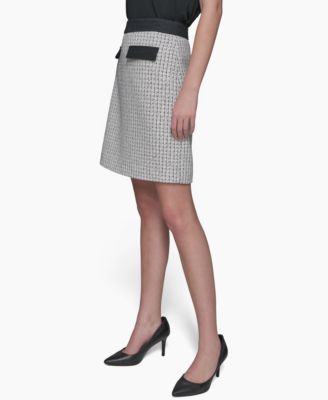 Women's Tweed A-Line Mini Skirt