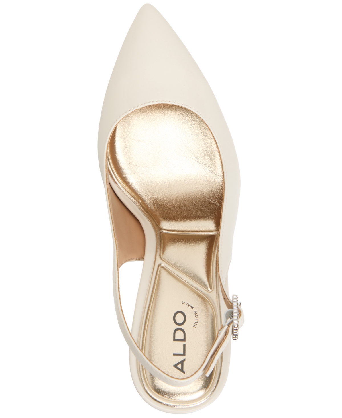 Shop Aldo Women's Lalasling Pointed-toe Slingback Pumps In White