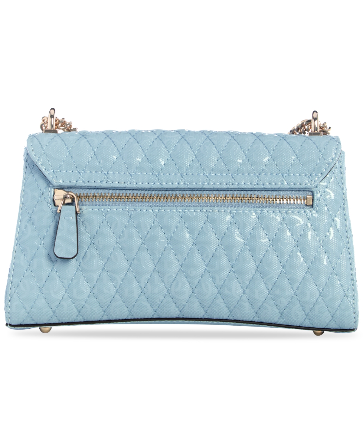 Shop Guess Betula Small Quilted Convertible Crossbody In Stormy Blue