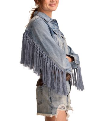 Women's Festival Fringe Denim Jacket