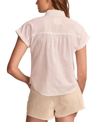 Women's Rolled-Sleeve Button-Down Shirt