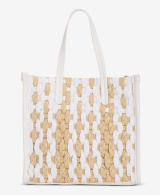 On 34th - Small Straw Crossbody Tote