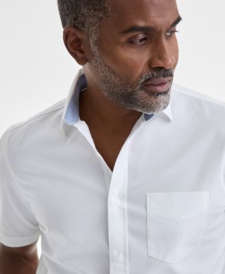 Men's Short Sleeve Button-Down Oxford Shirt, Created for Macy's