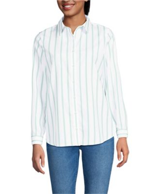 Women's No Iron Button Front Shirt