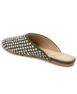 Women's Almond Toe Saddie Mules