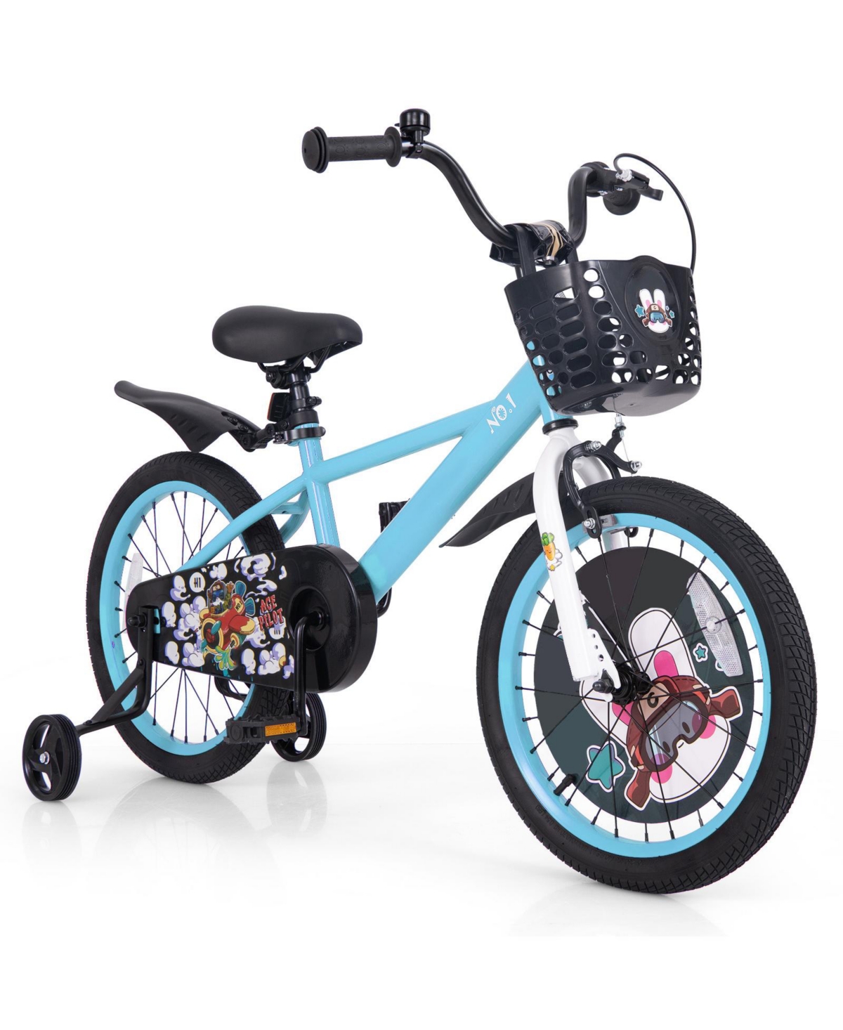 Kids Bike with Adjustable Handlebar and Saddle Perfect Bicycle for Children Aged 4-8 Years Old