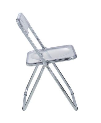 Lawrence Acrylic Folding Chair With Metal Frame